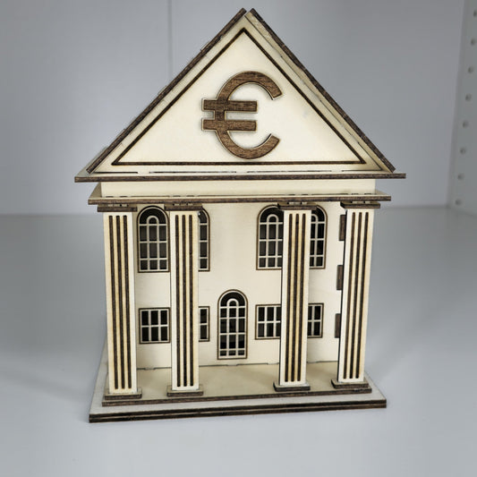 Dekorasjon - kasse bank