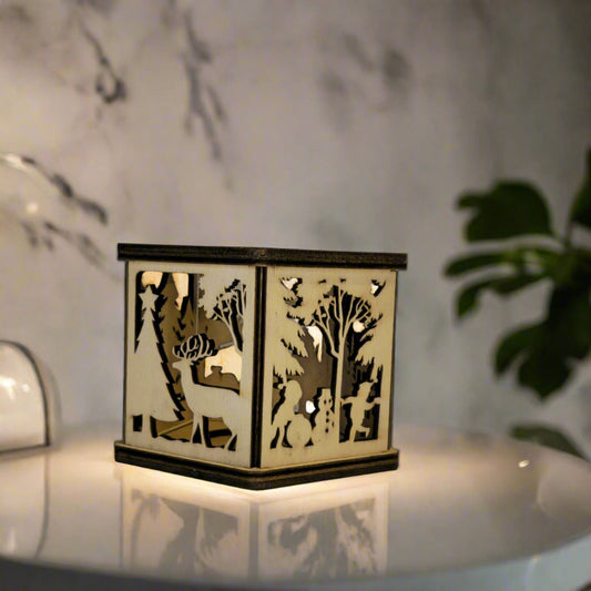 Decorativ lampe - seks sider med lys og magi